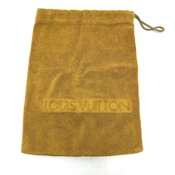 LOUIS VUITTON Bag logo purse Pouch pile yellow - Picture 1 of 11